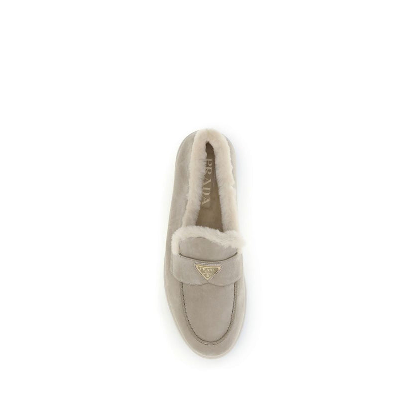 Prada Beige Rubber Slip-On Loafers Prada