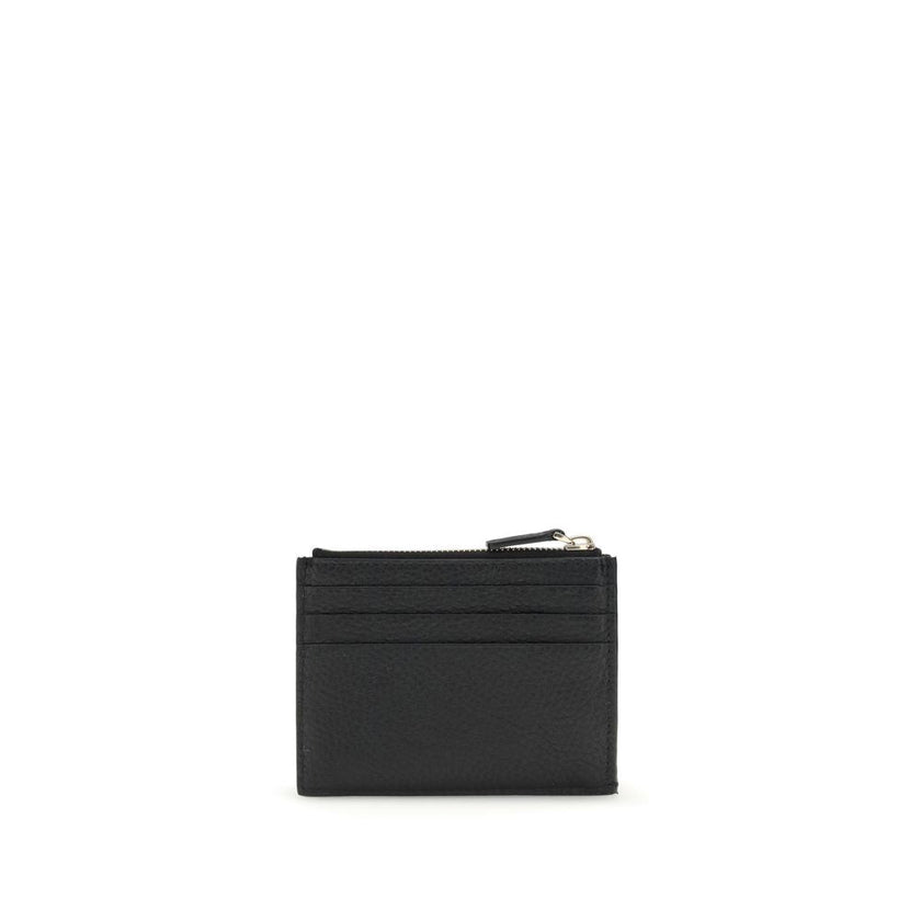 Valentino Garavani Black Calf Leather Bos Taurus Wallet Valentino Garavani