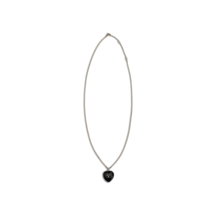 Valentino Garavani Black Metal Necklace Valentino Garavani