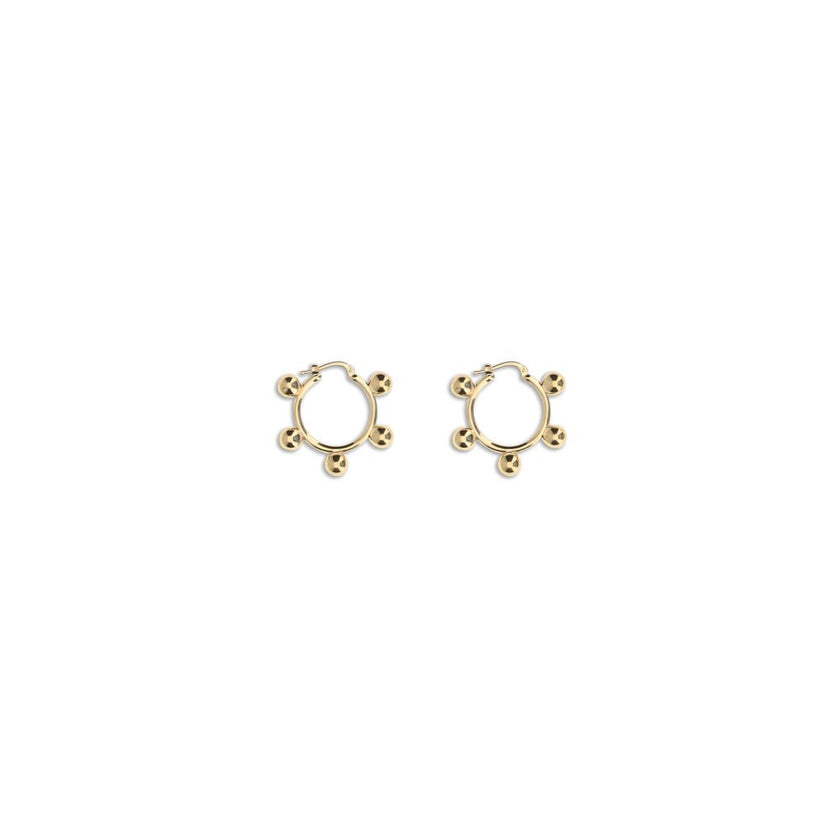 Jil Sander Gold Brass Earrings Jil Sander