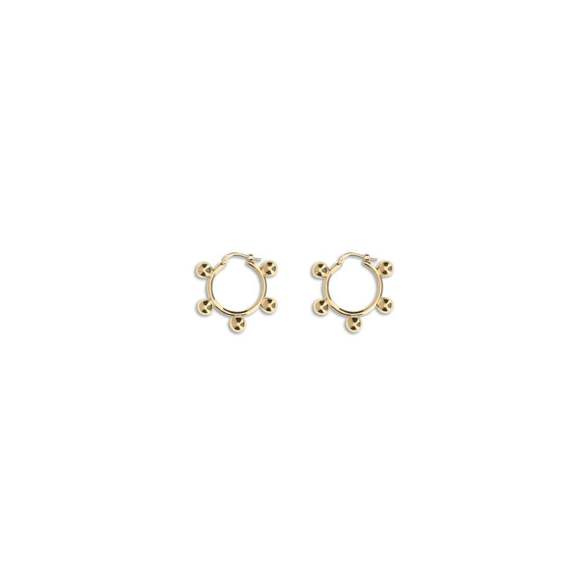 Jil Sander Gold Brass Earrings Jil Sander