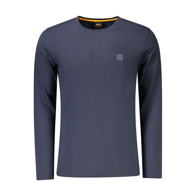Hugo Boss Blue Cotton Men T-Shirt Hugo Boss