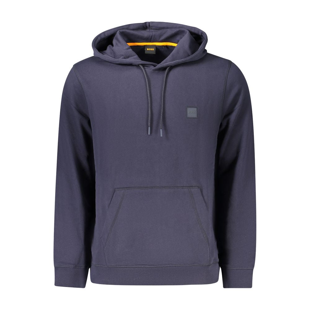 Hugo Boss Blue Cotton Men Sweater Hugo Boss
