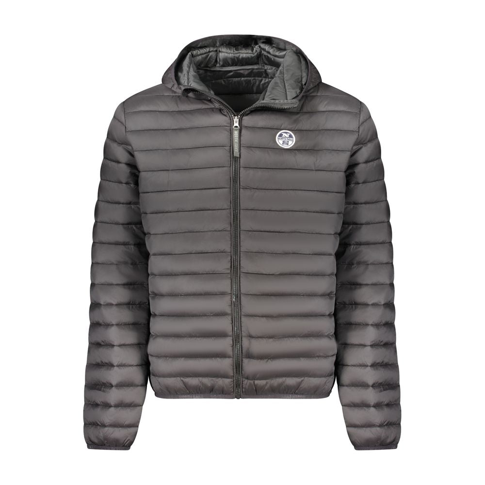 North Sails Black Polyester Men Jacket North Sails