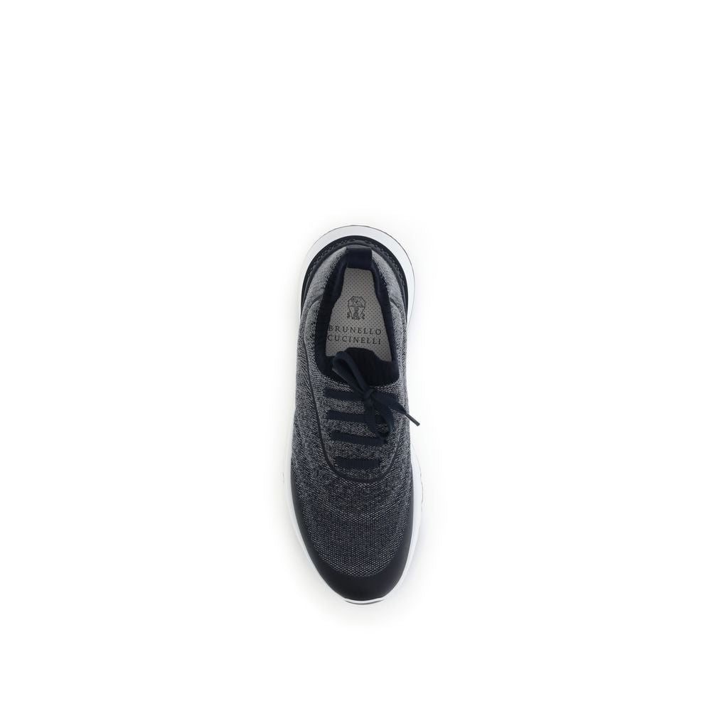 Brunello Cucinelli Techno cotton knit Sneakers runners Brunello Cucinelli