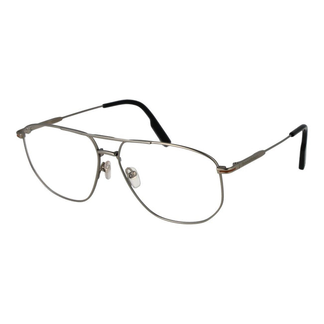 Ermenegildo Zegna Silver Men Glasses Frame Ermenegildo Zegna