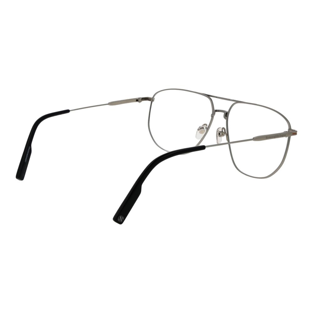 Ermenegildo Zegna Silver Men Glasses Frame Ermenegildo Zegna