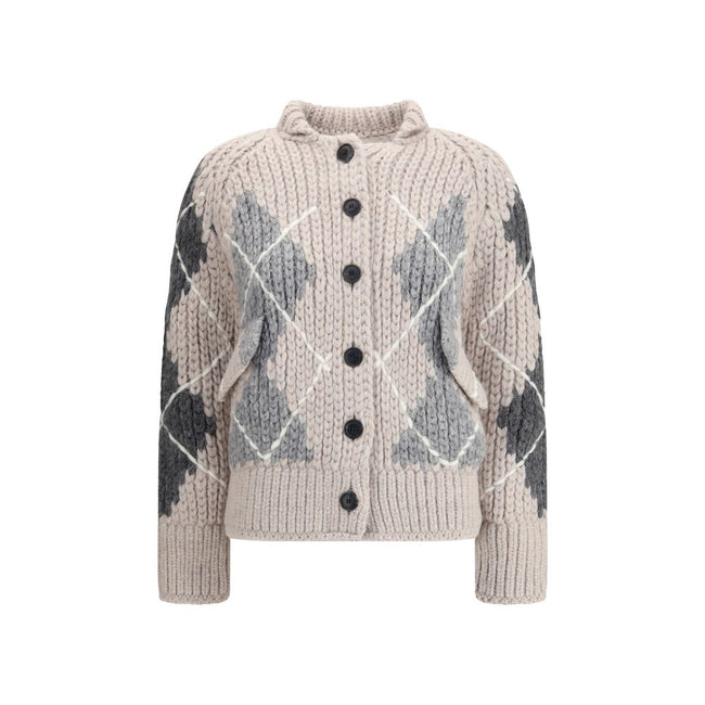 Ermanno Scervino Wool argyle-patterned Cardigan Ermanno Scervino