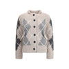 Ermanno Scervino Wool argyle-patterned Cardigan Ermanno Scervino