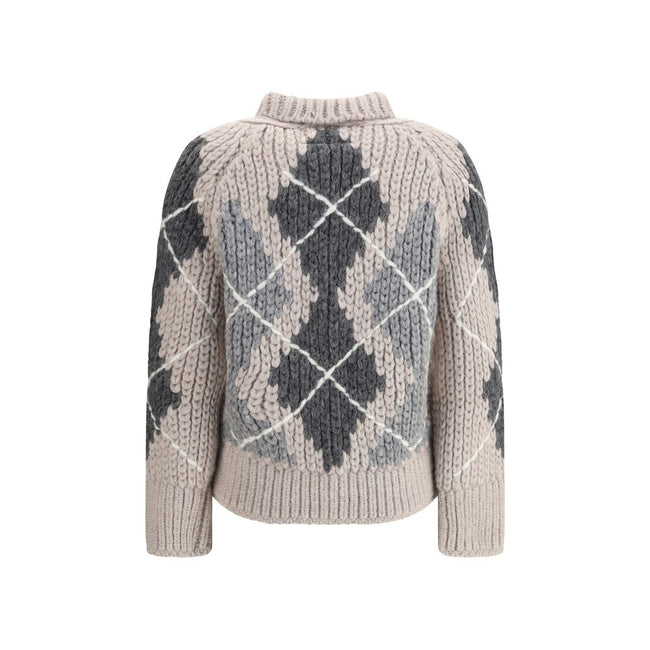 Ermanno Scervino Wool argyle-patterned Cardigan Ermanno Scervino