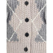 Ermanno Scervino Wool argyle-patterned Cardigan Ermanno Scervino