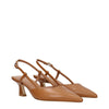 Stuart Weitzman Brown Leather Mid Heel Pumps Stuart Weitzman