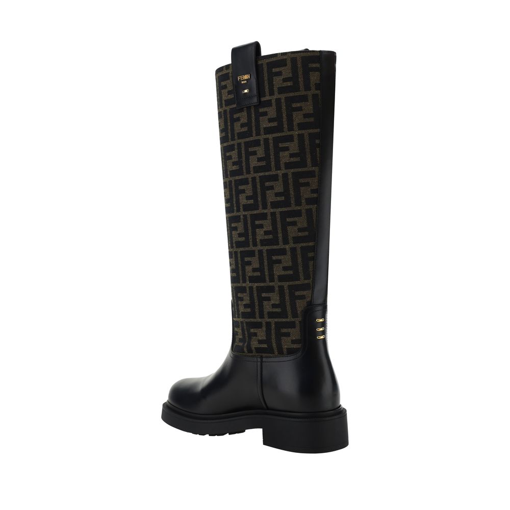 Fendi Leather Boots Fendi