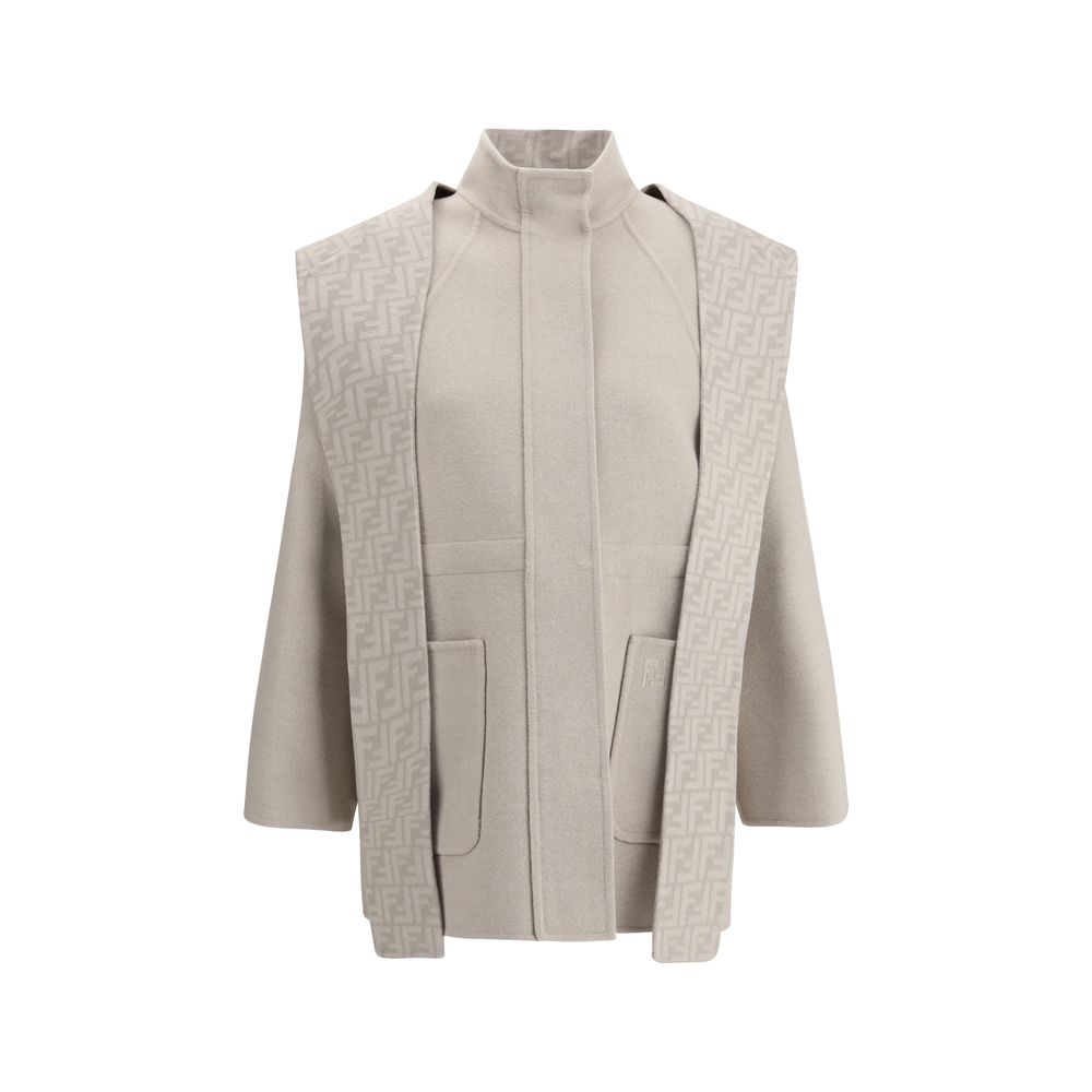 Fendi Wool Coat with removable hood Fendi