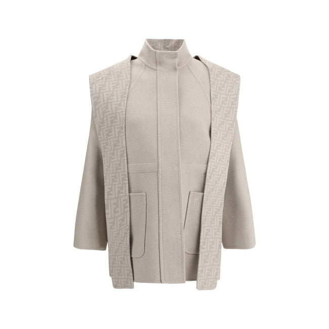 Fendi Wool Coat with removable hood Fendi