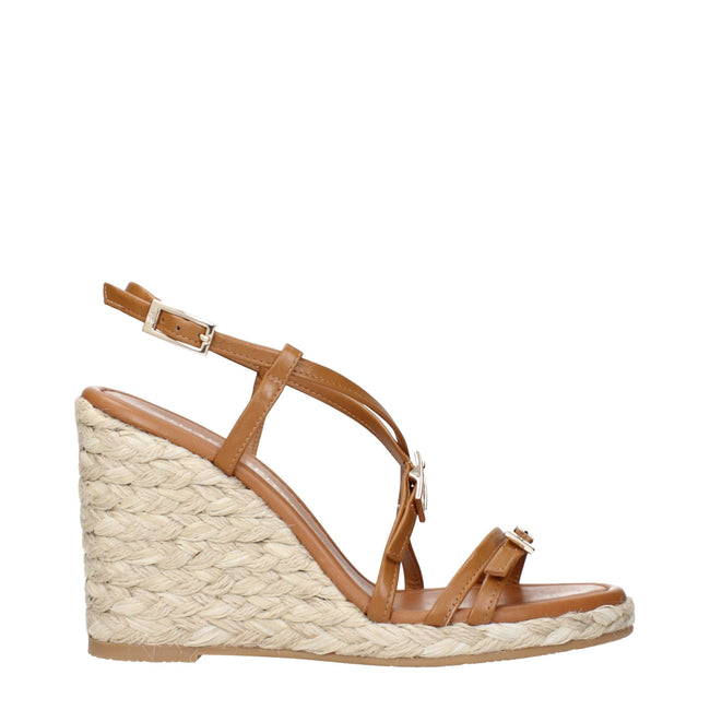 Stuart Weitzman Brown Leather Wedges Sandals Stuart Weitzman