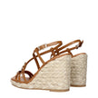 Stuart Weitzman Brown Leather Wedges Sandals Stuart Weitzman