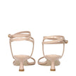 Stuart Weitzman Beige Leather Stiletto Heels Sandals Stuart Weitzman