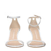 Stuart Weitzman White Leather Stiletto Heels Sandals Stuart Weitzman