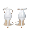 Stuart Weitzman White Leather Stiletto Heels Sandals Stuart Weitzman