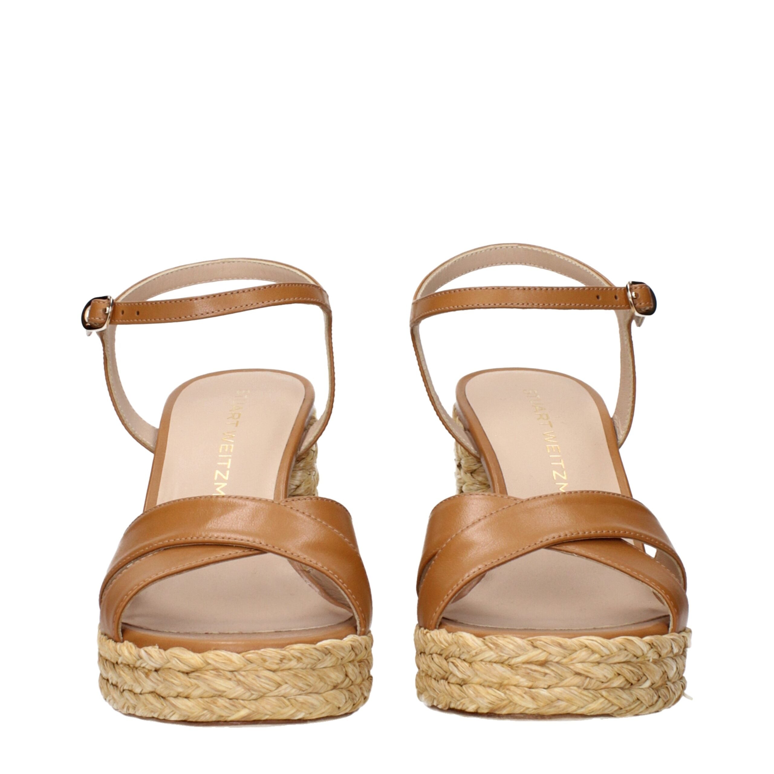 Stuart Weitzman Brown Leather Platforms Stuart Weitzman