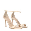 Stuart Weitzman Beige Leather Stiletto Heels Sandals Stuart Weitzman