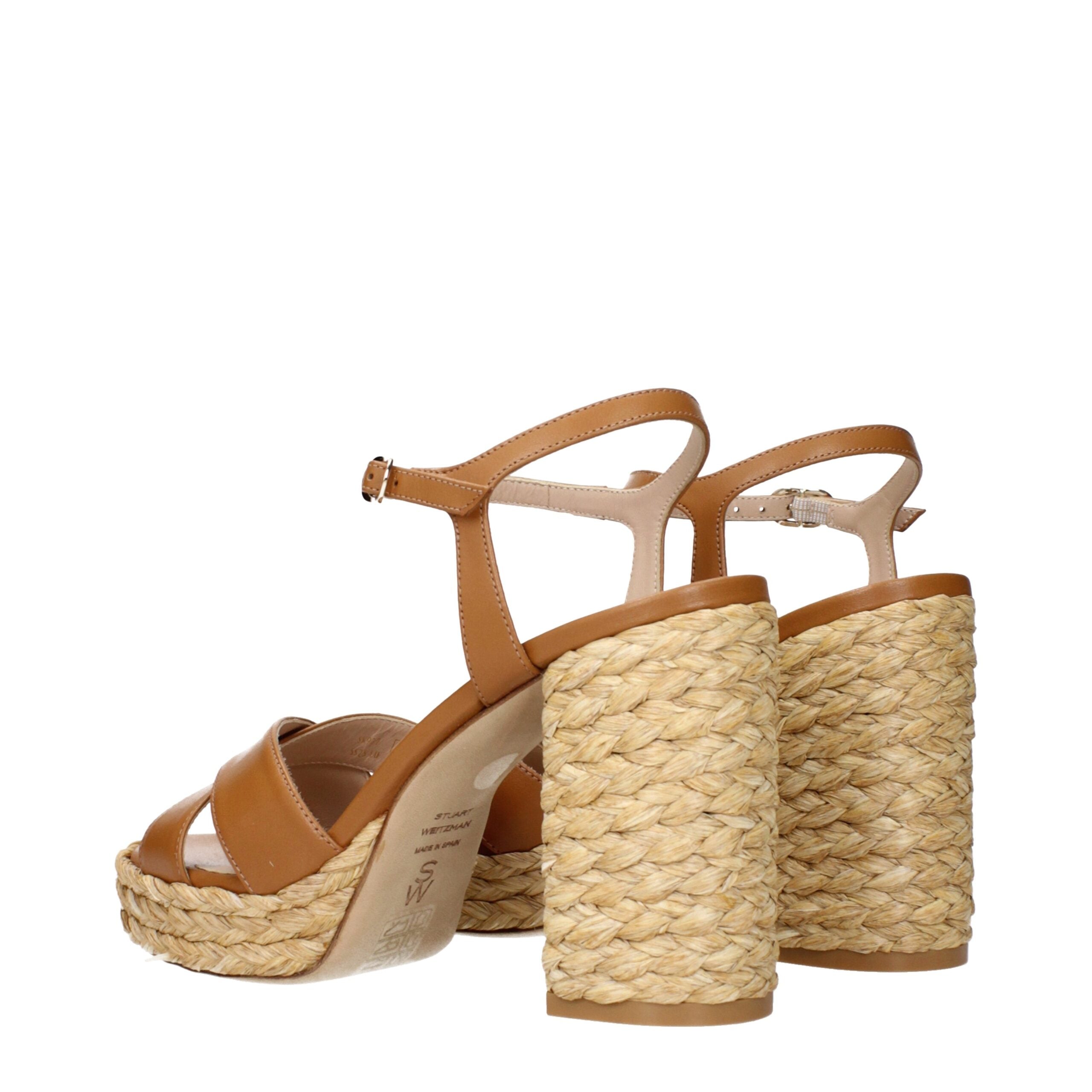 Stuart Weitzman Brown Leather Platforms Stuart Weitzman