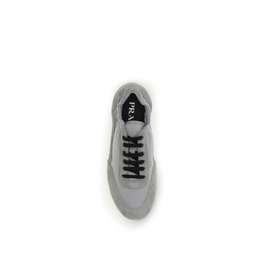 Prada Gray Rubber Athletic Sneakers Prada
