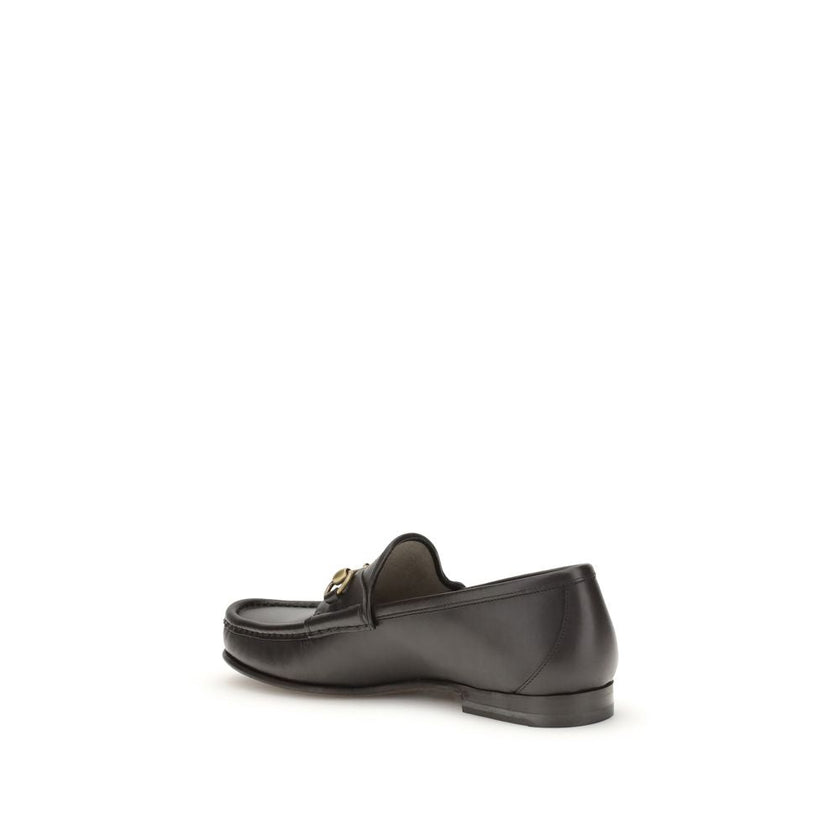 Gucci Brown Calf Leather Bos Taurus Slip-On Loafers Gucci
