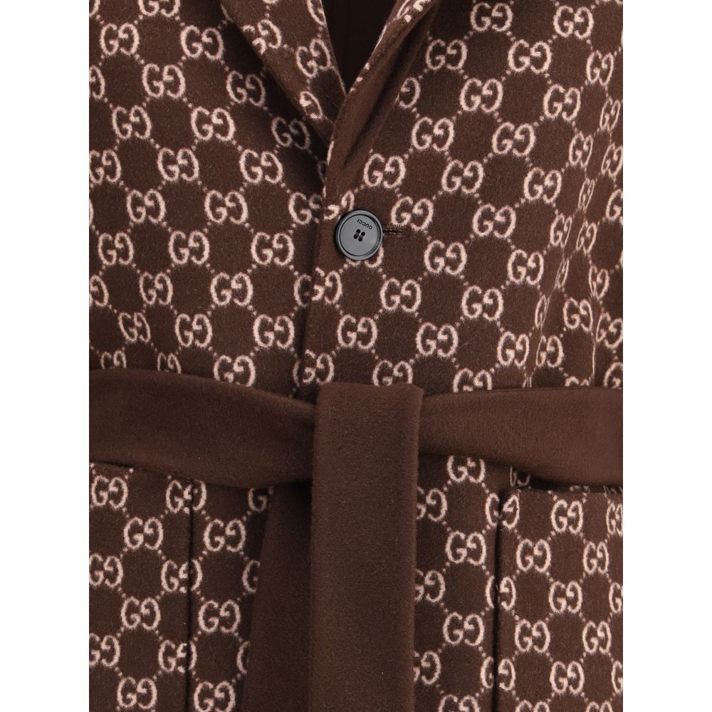 Gucci Silk and wool reversible Coat Gucci