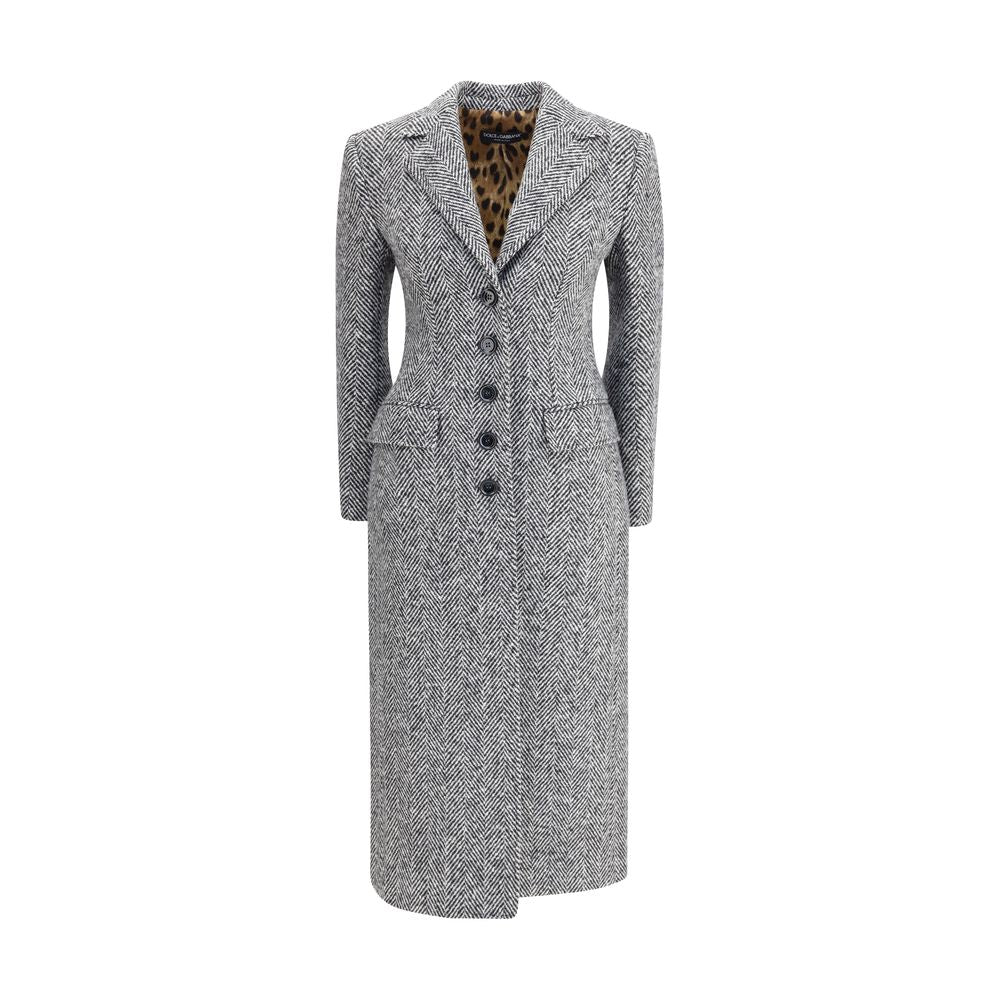 Dolce & Gabbana Single-breasted chevron Coat Dolce & Gabbana
