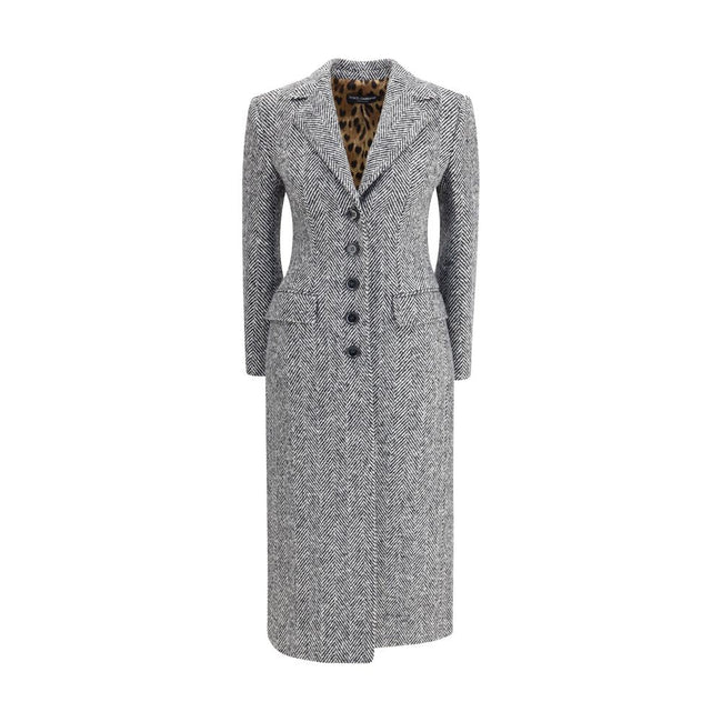 Dolce & Gabbana Single-breasted chevron Coat Dolce & Gabbana