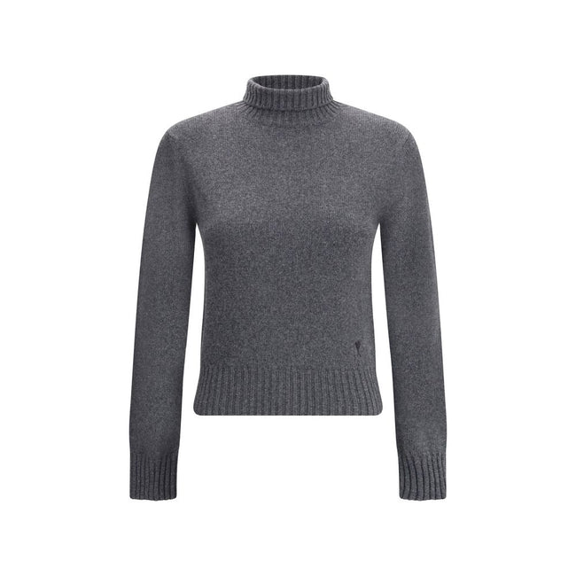 Ami Paris Ami De Coeur Turtleneck Sweater Ami Paris
