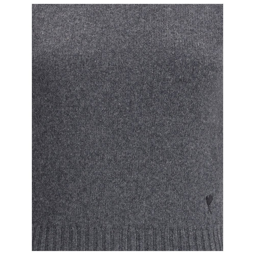 Ami Paris Gray Cashmere Turtleneck Ami Paris