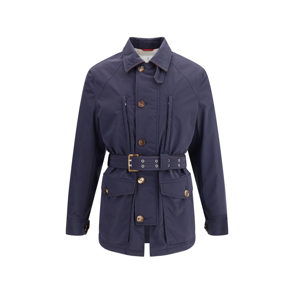 Brunello Cucinelli Membraned nylon saharan Jacket Brunello Cucinelli