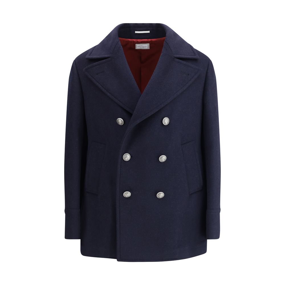 Brunello Cucinelli Double wool flannel Caban Brunello Cucinelli