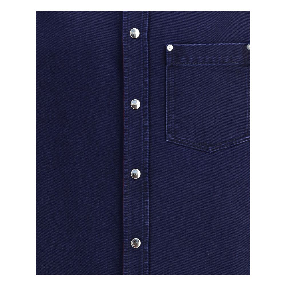 Gucci Denim and flanel Reversible Shirt Gucci