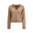 PINKO V-neck Sweater with rhinestones PINKO