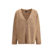 PINKO Bouclé fabric Cardigan with rhinestones PINKO