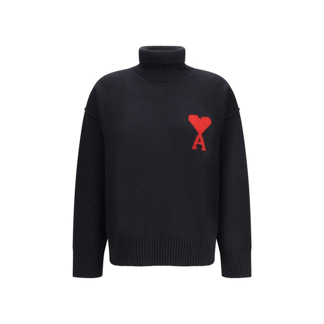 Ami Paris Ami De Coeur Turtleneck Sweater Ami Paris