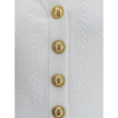 Balmain Ribbed and braided Cardigan Balmain
