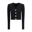 Balmain Ribbed and braided Cardigan Balmain