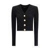 Balmain Ribbed and braided Cardigan Balmain