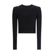 Balmain Ribbed and braided Cardigan Balmain