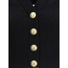 Balmain Ribbed and braided Cardigan Balmain