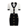Balmain Braided pattern midi Dress Balmain