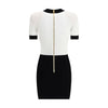 Balmain Braided pattern midi Dress Balmain