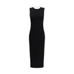 Balmain Sleeveless torsade knit long Dress Balmain