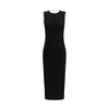 Balmain Sleeveless torsade knit long Dress Balmain