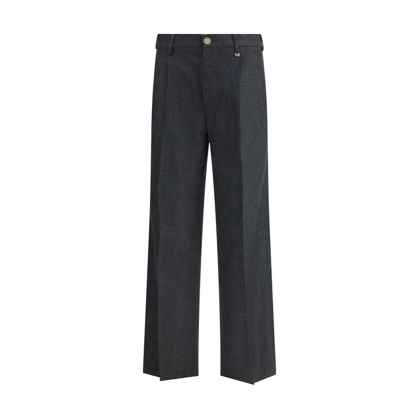 Vivienne Westwood Gray Fleece Wool Casual Pants Vivienne Westwood